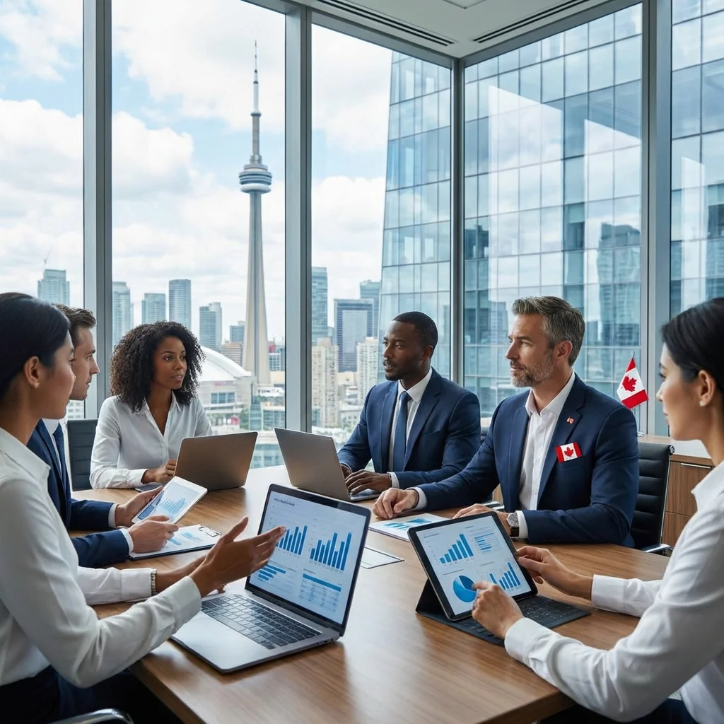 Canadian Market illustration